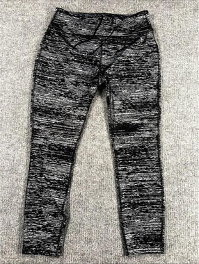 Danskin Now Yoga Exercise Fitted, Dri More, Pants Black & White Size Small